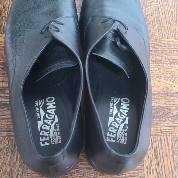 Salvatore Ferragamo Black Lace-Up Size 10.5D Made In Italy main image 5